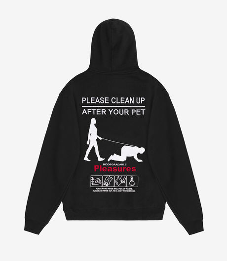 Pleasures Cleap Up Hoodie Black