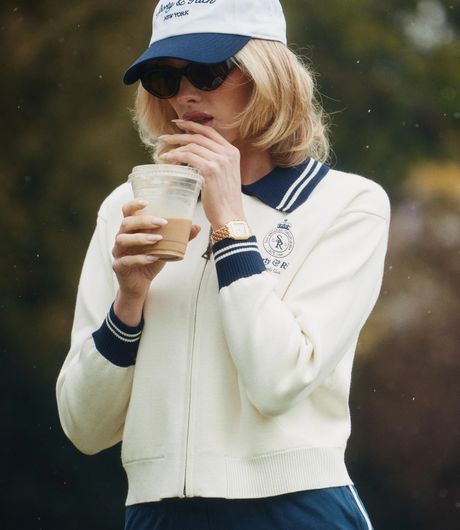 Sporty & Rich Syracuse Hat White/Dark Navy