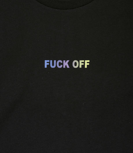 Human With Attitude Fuck Off T-Shirt Black