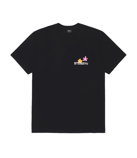 Stussy City Flowers Tee Black