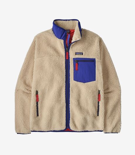 Patagonia Classic Retro-X® Fleece Jacket Dark Natural/Cobalt Blue