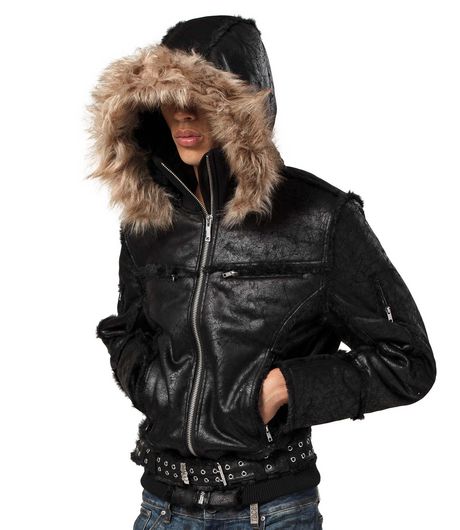 Racer Worldwide Sheepskin Jakcet Black