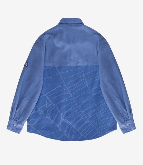 Devá States ORB Corduroy Overshirt Washed Blue