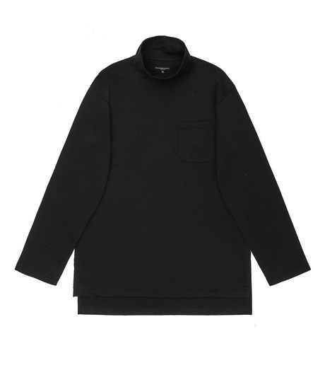 Engineered Garments Mock Turtle Solid PC Jersey Black