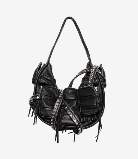 Racer Worldwide Utility Leather Bag Black