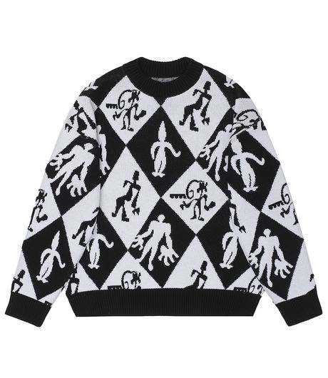Polar Skate Co Emile Knit Sweater Black 