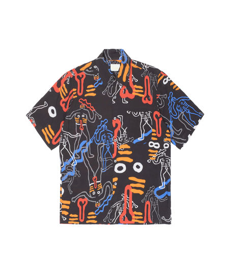 Aries Dude Bowling Shirt Black