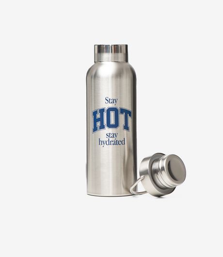 Carne Bollente Stay Hot, Stay Hydrated Water Bottle Silver