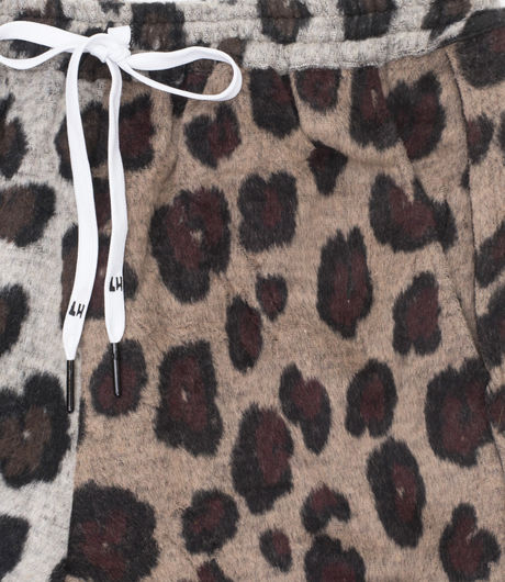 Liam Hodges Grandad Leopard Shorts Tan