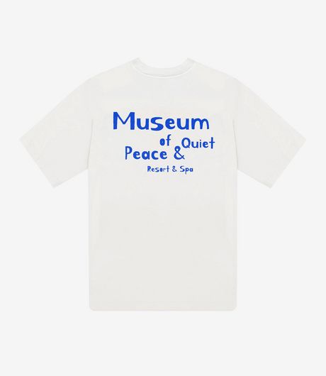 Museum of Peace and Quiet MOPQ Resort T-Shirt White