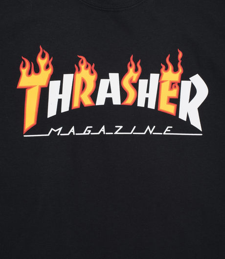 Thrasher Flame Mag SS Tee Black