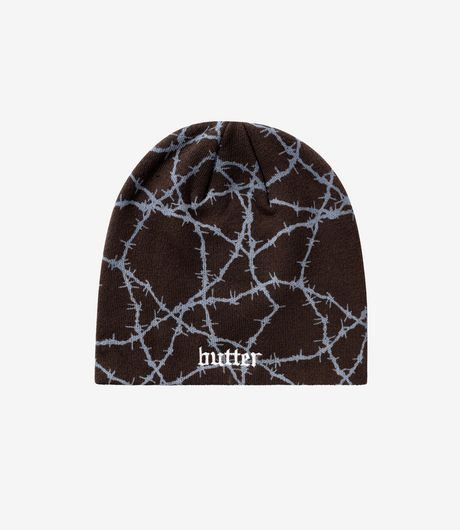 Butter Goods Wired Skully Beanie Brown