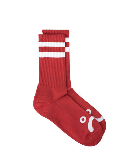 Polar Skate Co Happy Sad Socks Red
