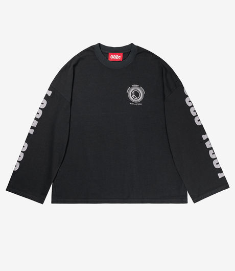 【KNOW WAVE】 KNOW WAVE 3D LOGO LONG SLEEVE / Black Shop Black Know Wave Long-sleeve Tees at itk online store