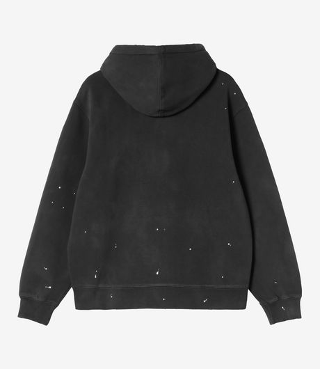 Carhartt WIP Hooded Painter Jacket Black Destroy Wash Splatter
