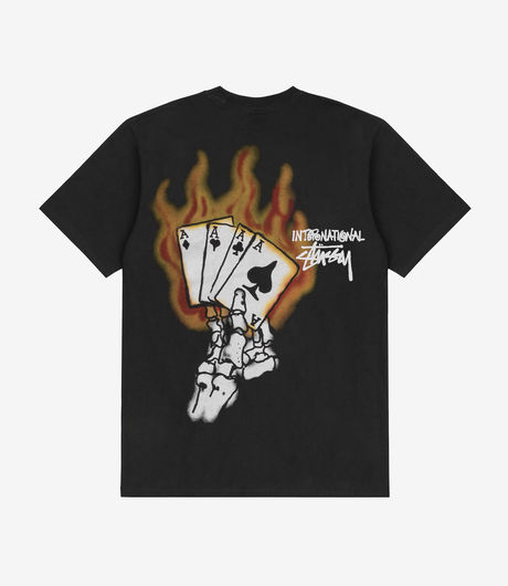 Stussy Read Em' N' Weep Pig. Dyed Tee Black