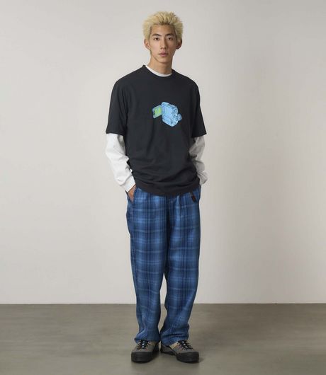 Gramicci O.G. Denim Plaid Pant Indigo Checkered Plaid
