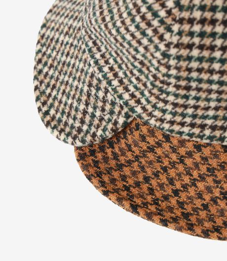 BEAMS Cut Brim Hat Brown