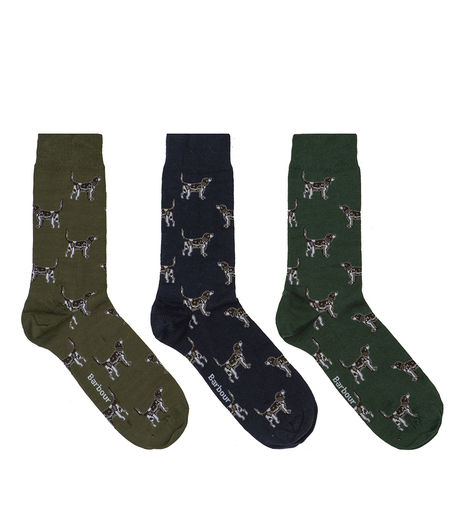 Barbour Pointer Dog Socks Gift Box