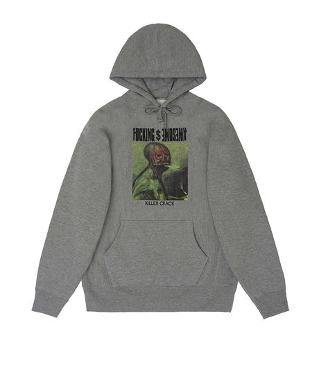 Fucking Awesome Killer Crack Hoodie Grey Heather