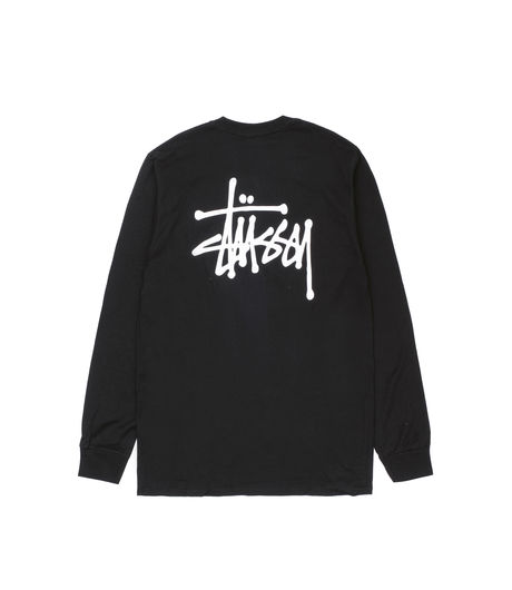 Stussy Basic LS Tee Black
