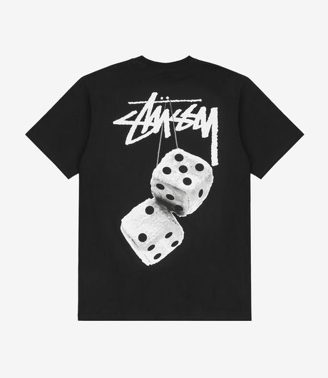 Stussy Fuzzy Dice Tee Black