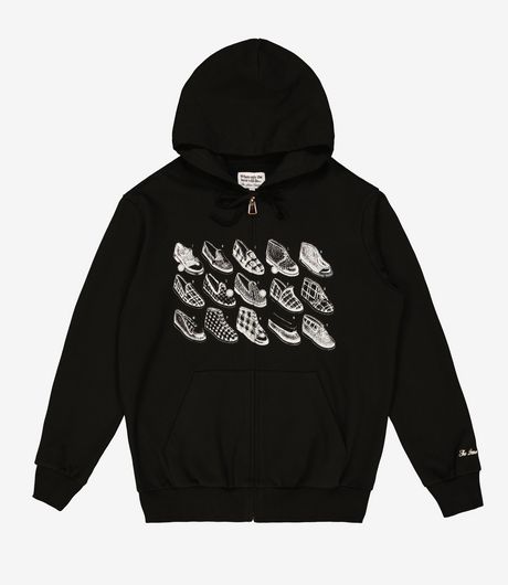 The Loose Company Slipper Zip-Up Hoodie Black