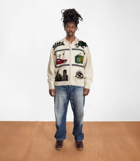 Patta Perfect Day Knitted Cardigan Peyote