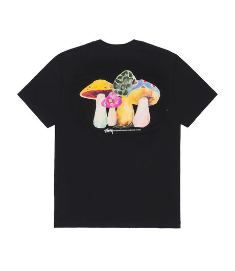 Stussy Shrooms Tee Black