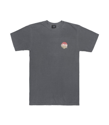 Stussy Sunset Dot Pig Dyed Tee Black