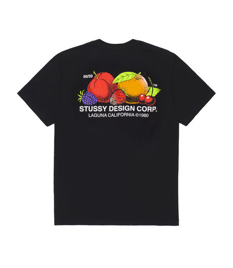 Stussy Fresh Fruit Tee Black