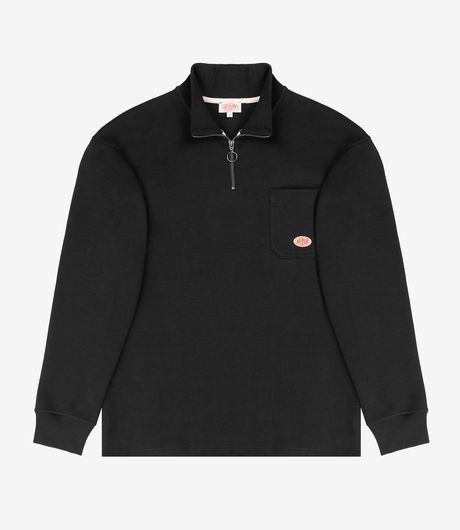Armor-Lux Heritage Troyer Pocket Sweat Black 