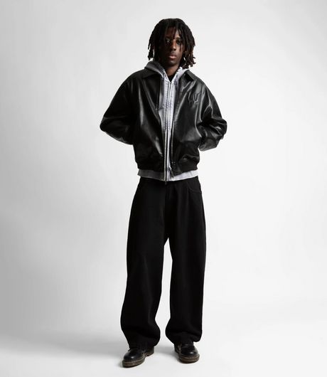 Wasted Paris Bury Varsity Jacket Black