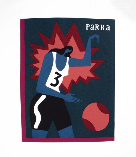 by Parra Baseketball T-Shirt White