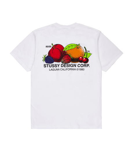 Stussy Fresh Fruit Tee White