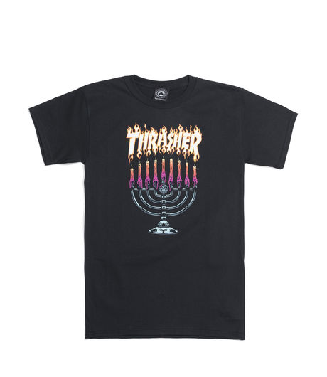 Thrasher Menorah S/S Black