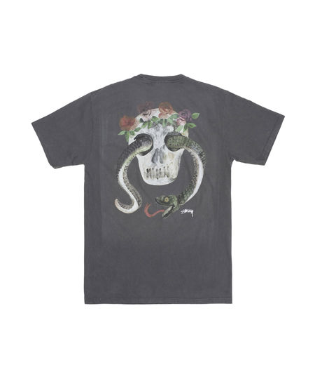Stussy Calavera Pig. Dyed Pocket Tee Black