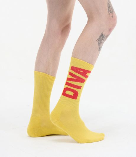 Carne Bollente Diva Down Below Socks Yellow