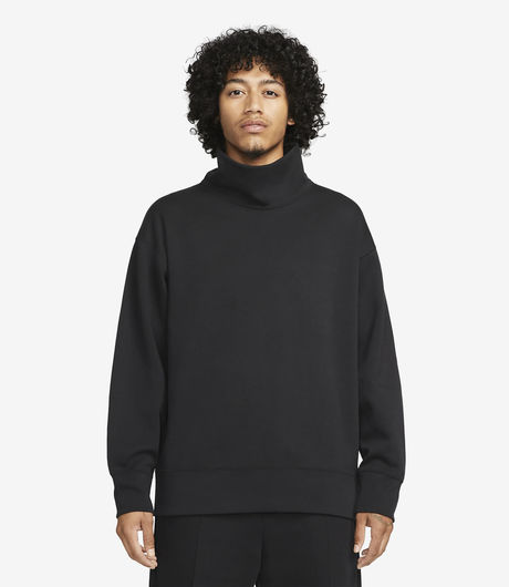 Nike Sportswear Tech Fleece Reimagined Oversized Turtleneck Sweatshirt Black