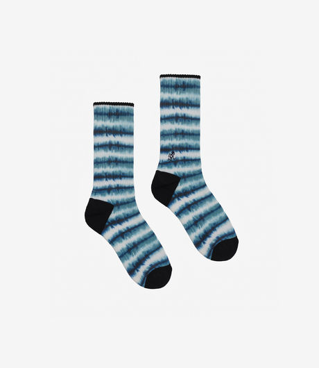 Gramicci Tie Dye Crew Socks Blue/Navy
