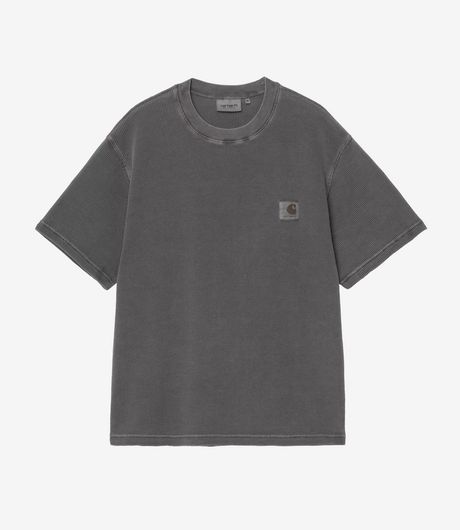 Carhartt WIP S/S Nelson Waffle T-Shirt Black Garment Dyed