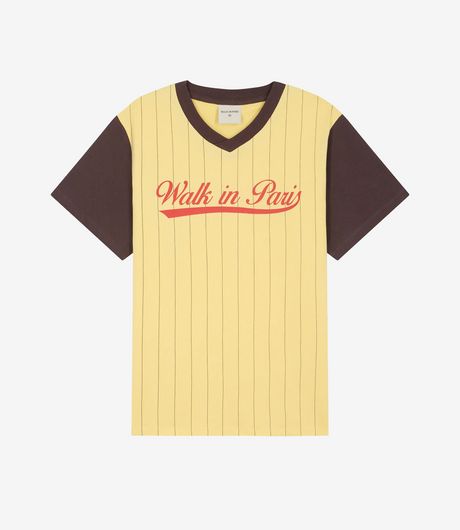 Walk In Paris Milwaukee V-Neck Tee Yellow