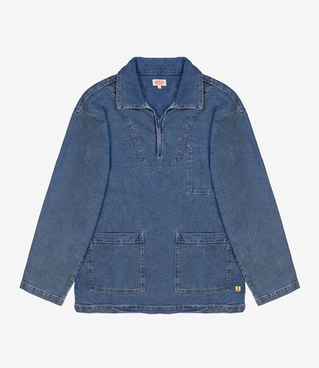 Armor-Lux Heritage Denim Smock Medium Blue