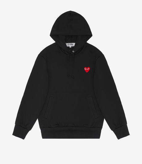 Comme des Garçons Play Pullover Hoodie Black