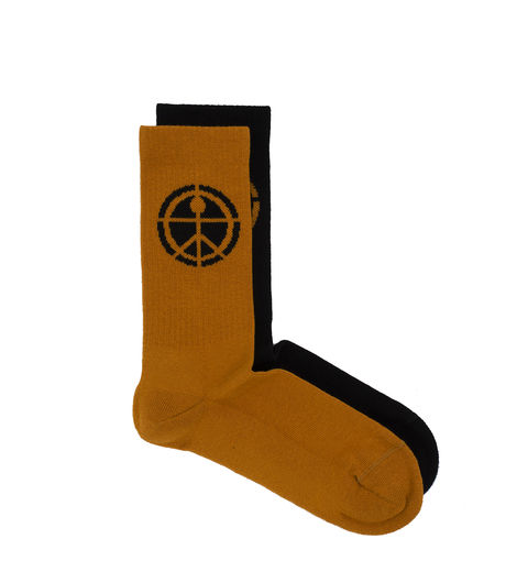 Rassvet Mismatched Socks Black/Orange