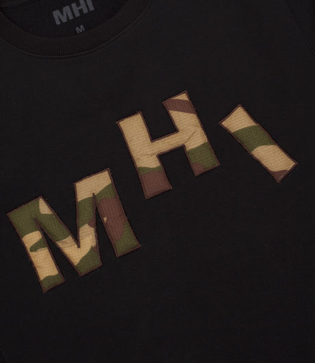 MHI by Maharishi Camo Crew Sweat Black