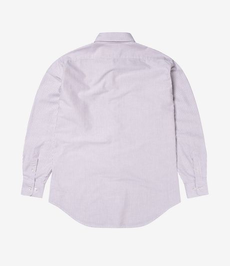 No Problemo LS Stripe Oxford Shirt Red