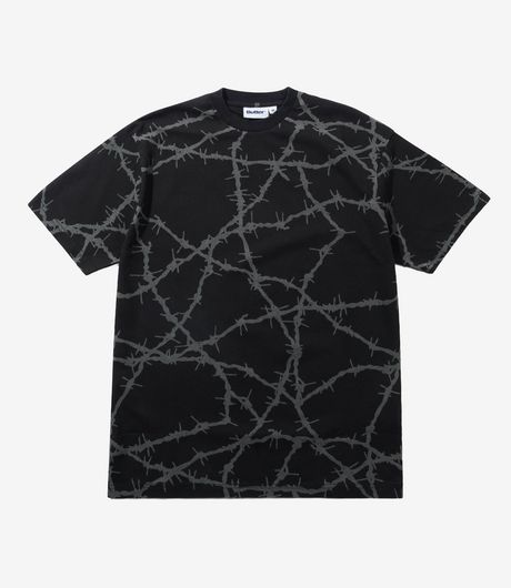 Butter Goods Wired Tee AOP Charcoal