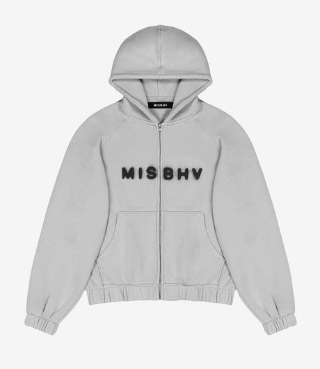 MISBHV Community Zipped Hoodie Light Grey