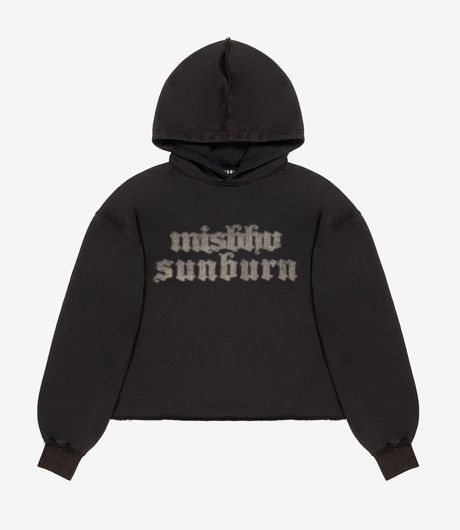MISBHV Sunburn Cropped Hoodie Black
